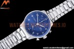 IWC - Portuguese Chrono Ed IW3716 SS/SS Blue/Num ZF A69355