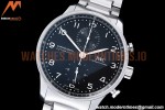 IWC - Portuguese Chrono Ed IW3716 SS/SS Blk/Num ZF A69355