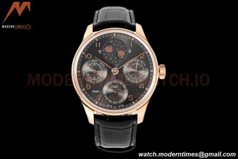 IWC - Portuguese Perpetual Calendar 42mm IW503404 RG/LE Grey/Num APSF A52010