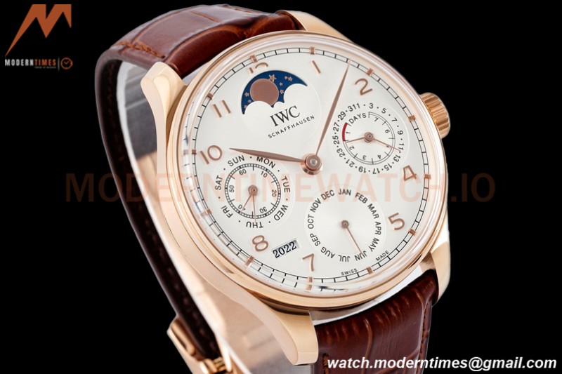 IWC - Portuguese Perpetual Calendar 42mm IW503302 RG/LE White/Num APSF A52010