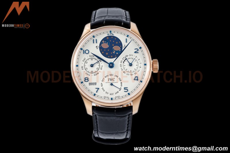 IWC - Portuguese Perpetual Calendar 42mm IW503405 RG/LE White/Num APSF A52010
