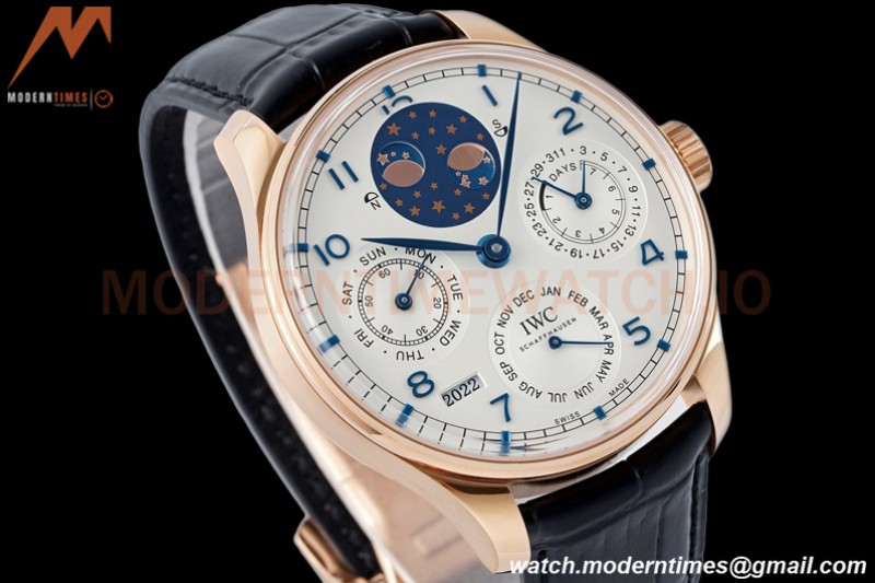 IWC - Portuguese Perpetual Calendar 42mm IW503405 RG/LE White/Num APSF A52010