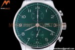 IWC - Portuguese Chronograph 41mm IW371615 SS/SS Green/Num ZF A69355