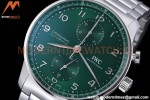 IWC - Portuguese Chronograph 41mm IW371615 SS/SS Green/Num ZF A69355
