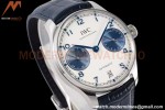 IWC - Portugieser Automatic IW500715 SS/LE Wht/Num Blue AZF A52010