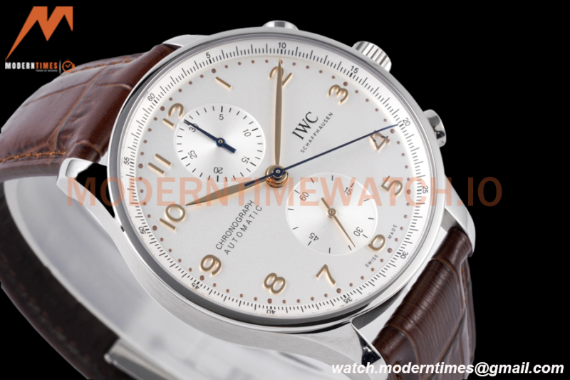 IWC - Portuguese Chronograph IW371604 41mm SS/LE Wht/Num ZF V2 A69355