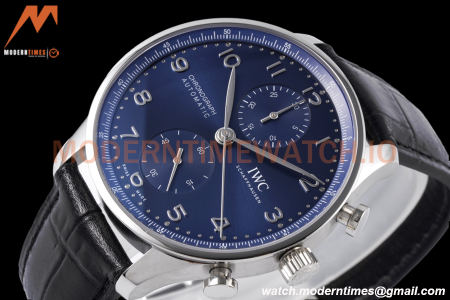 IWC - Portuguese Chronograph IW371601 41mm SS/LE Blue/Num ZF V2 A69355