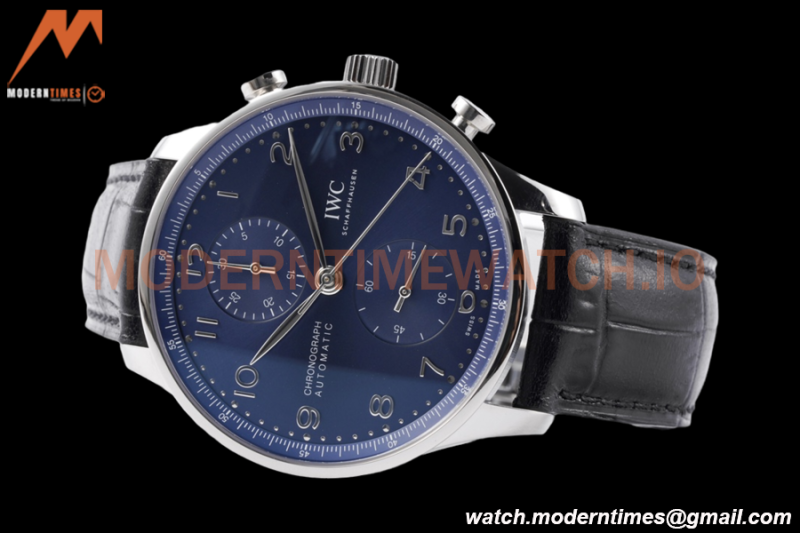 IWC - Portuguese Chronograph IW371601 41mm SS/LE Blue/Num ZF V2 A69355