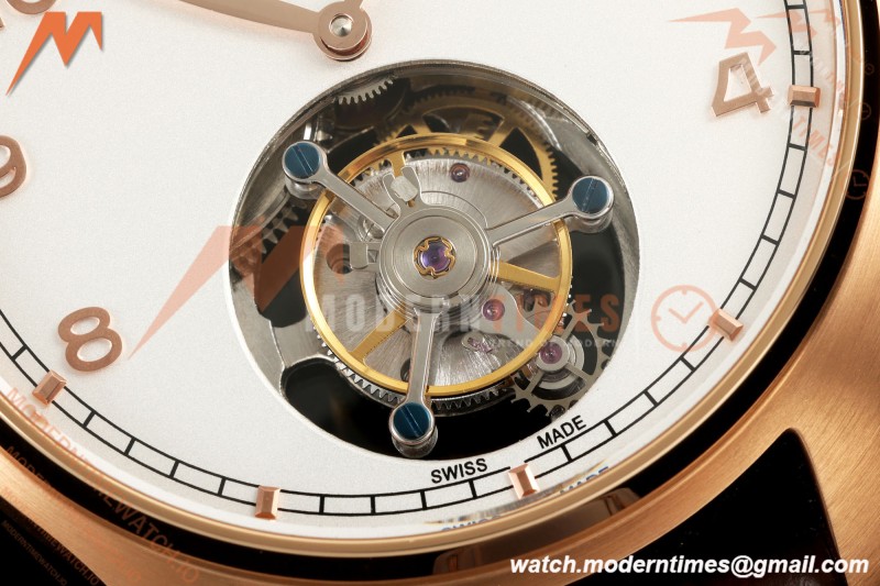 IWC - Portugieser Handwind Automatic 40mm IW545801 RG/LE Wht/Num RMS Asian Tourb | IWC - 포르투기저 핸드와인드 오토매틱 40mm IW545801 RG/LE 화이트/Nun RMS 아시안 투어 B