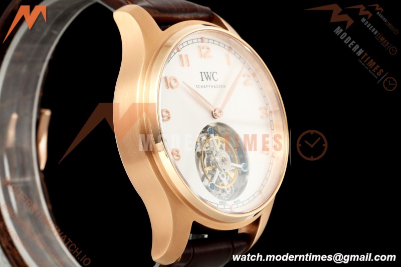 IWC - Portugieser Handwind Automatic 40mm IW545801 RG/LE Wht/Num RMS Asian Tourb | IWC - 포르투기저 핸드와인드 오토매틱 40mm IW545801 RG/LE 화이트/Nun RMS 아시안 투어 B