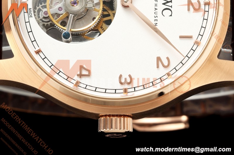 IWC - Portugieser Handwind Automatic 40mm IW545801 RG/LE Wht/Num RMS Asian Tourb | IWC - 포르투기저 핸드와인드 오토매틱 40mm IW545801 RG/LE 화이트/Nun RMS 아시안 투어 B
