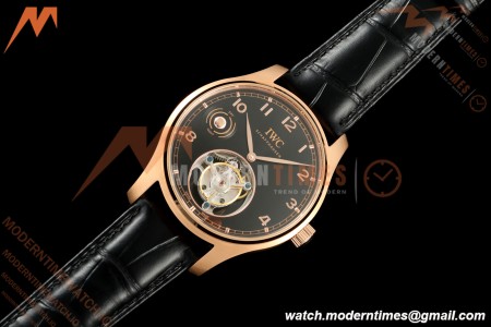 IWC - Portugieser Handwind Automatic 40mm IW545901 RG/LE Blk/Num RMS Asian Tourb
