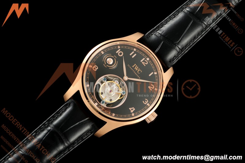 IWC - Portugieser Handwind Automatic 40mm IW545901 RG/LE Blk/Num RMS Asian Tourb