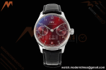 IWC - Portugieser Automatic IW500714 SS/LE Red/Num Blue AZF A52010