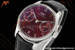 IWC - Portugieser Automatic IW500714 SS/LE Red/Num Blue AZF A52010