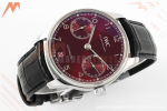 IWC - Portugieser Automatic IW500714 SS/LE Red/Num Blue AZF A52010