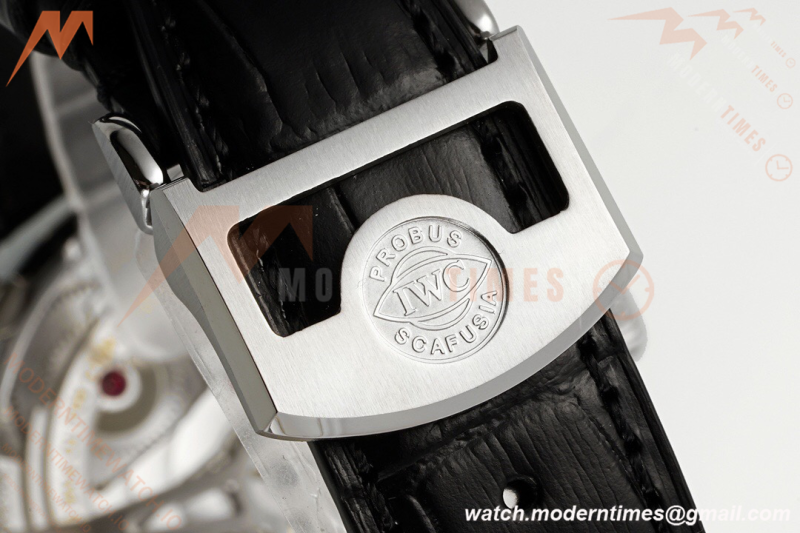 IWC - Portugieser Automatic IW500714 SS/LE Red/Num Blue AZF A52010