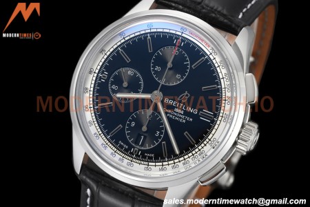 Breitling - Premier Chronograph 42mm SS/LE Black/Stk BLSF A7750