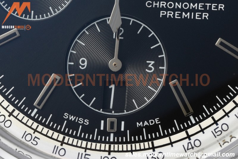 Breitling - Premier Chronograph 42mm SS/LE Black/Stk BLSF A7750