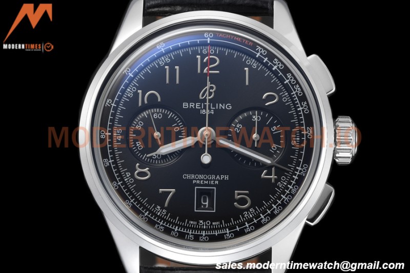 Breitling - Premier B01 Chronograph 42mm SS/LE Black/Num BLSF A7750 Mod