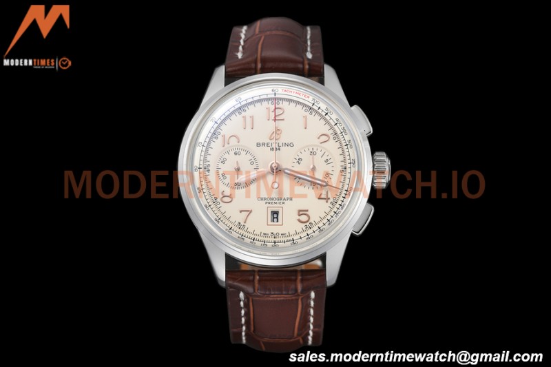 Breitling - Premier B01 Chronograph 42mm SS/LE Beige/Num BLSF A7750 Mod