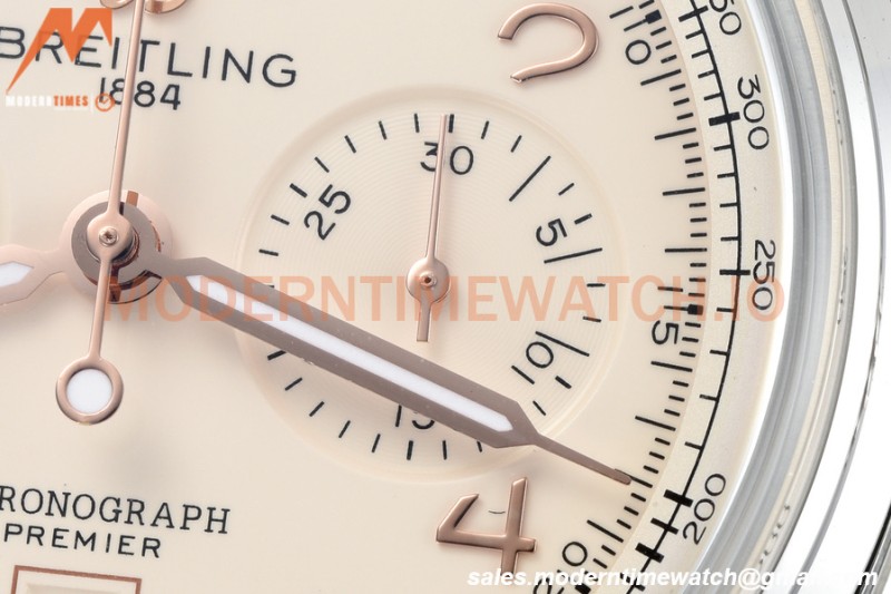 Breitling - Premier B01 Chronograph 42mm SS/LE Beige/Num BLSF A7750 Mod