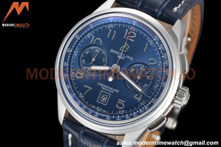 Breitling - Premier B01 Chronograph 42mm SS/LE Blue/Num BLSF A7750 Mod