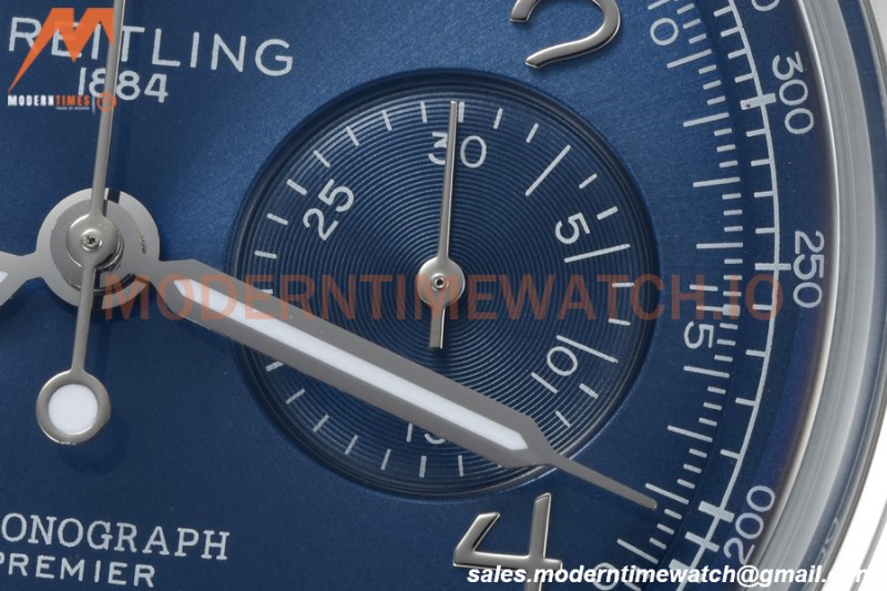 Breitling - Premier B01 Chronograph 42mm SS/LE Blue/Num BLSF A7750 Mod