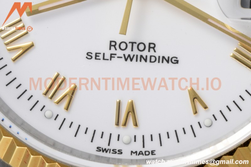 Tudor - Prince Date-Day 36mm Automatic YG/SS Wht/Rmn MKS A2824