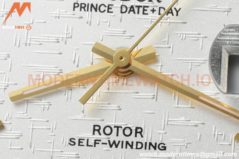 Tudor - Prince Date-Day 36mm Automatic YG/SS Silv/Stk MKS A2824