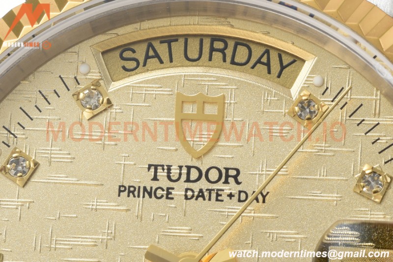 Tudor - Prince Date-Day 36mm Automatic YG/SS Gold/Dia MKS A2824