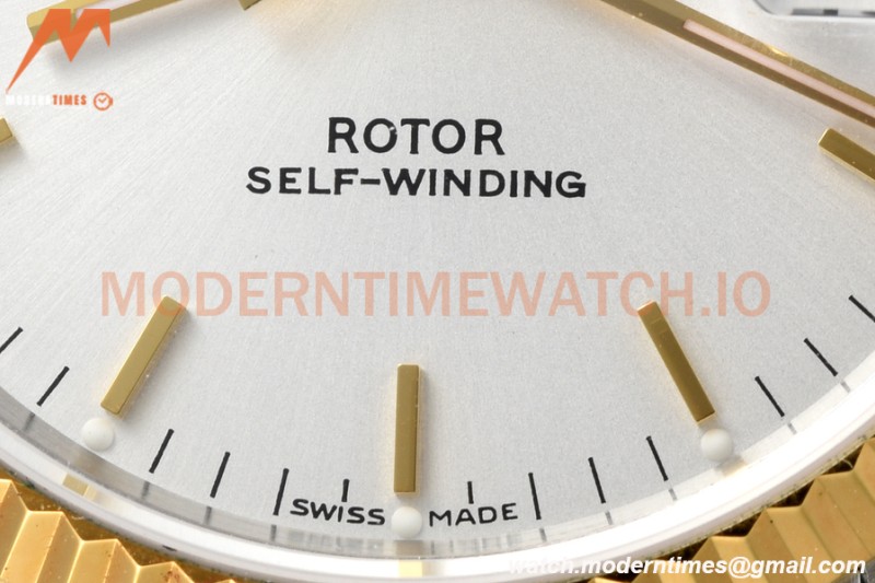 Tudor - Prince Date-Day 36mm Automatic YG/SS Wht/Stk MKS A2824