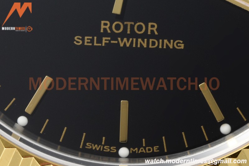 Tudor - Prince Date-Day 36mm Automatic YG/SS Blk/Stk MKS A2824