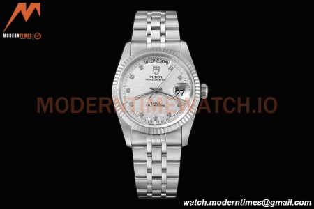 Tudor - Prince Date-Day 36mm Automatic SS/SS Silv/Dia MKS A2824