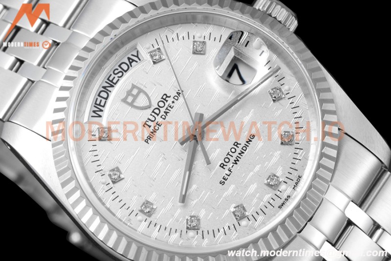 Tudor - Prince Date-Day 36mm Automatic SS/SS Silv/Dia MKS A2824