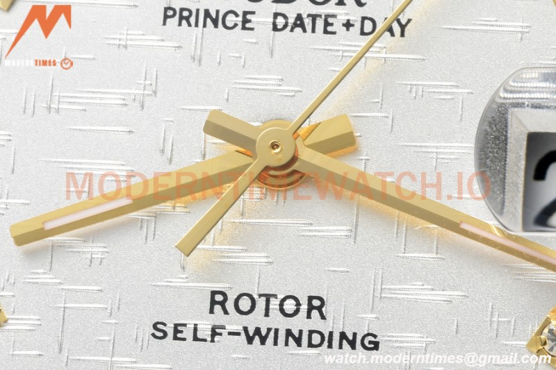 Tudor - Prince Date-Day 36mm Automatic YG/SS Silv/Dia MKS A2824