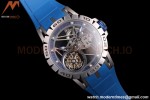 Roger Dubuis - Excalibur Spider 45mm TI/RU Blue Skeleton Flying Tourbillon JBF