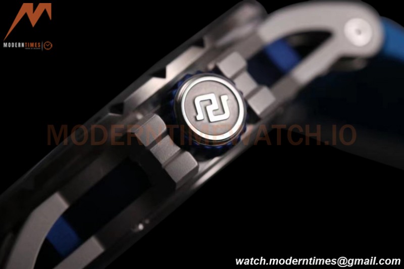 Roger Dubuis - Excalibur Spider 45mm TI/RU Blue Skeleton Flying Tourbillon JBF