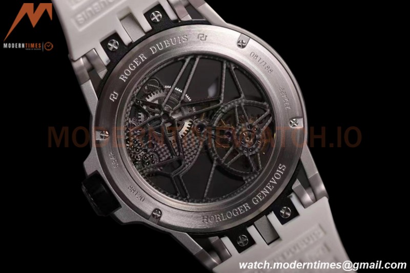 Roger Dubuis - Excalibur Spider 45mm TI/RU White Skeleton Flying Tourbillon JBF