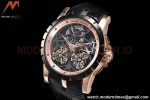 Roger Dubuis - Excalibur 45mm BLK/RG BLK/LE Skeleton YSF Duo Tourbillon