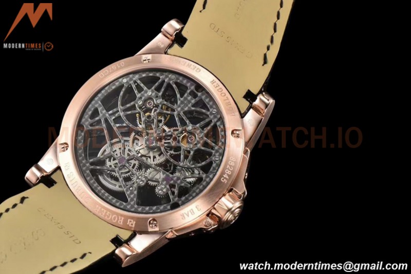 Roger Dubuis - Excalibur 45mm BLK/RG BLK/LE Skeleton YSF Duo Tourbillon