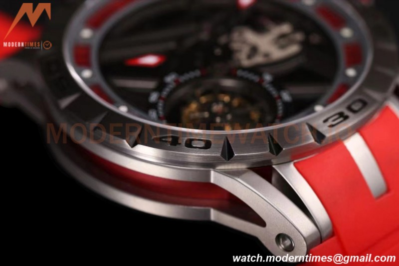 Roger Dubuis - Excalibur Spider 45mm TI/RU Red/Red Skeleton Flying Tourbillon JBF