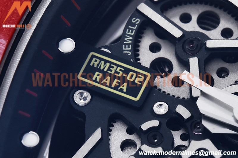 Richard Mille - RM35-02 Rafael Nadal Red/Red FC/VRU ZF V5 Miyota Mod