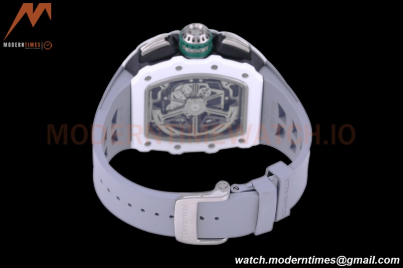 Richard Mille - RM11-03 Le Mans Classic Flyback Chrono Wht-Cer/Ru Grey/Ske KVF V5 A7750