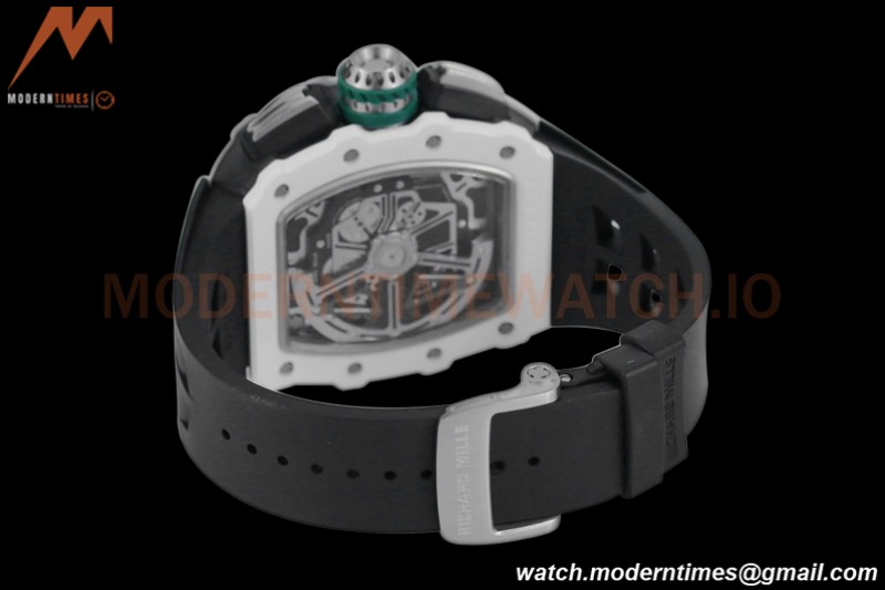 Richard Mille - RM11-03 Le Mans Classic Flyback Chrono Wht-Cer/Ru Blk/Ske KVF V5 A7750