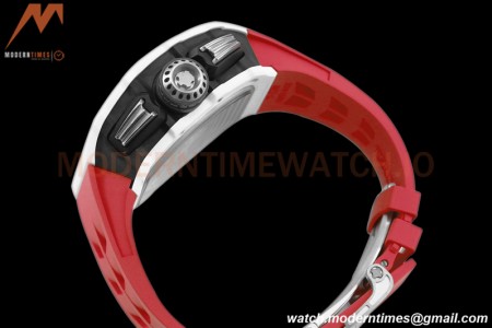 Richard Mille - RM11-03 Le Mans Classic Flyback Chrono Wht-Cer/Ru Red/Ske KVF V5 A7750