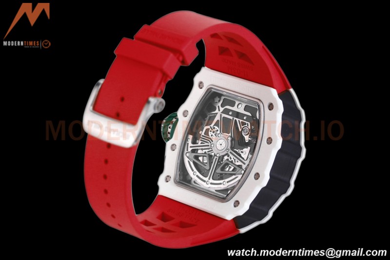 Richard Mille - RM11-03 Le Mans Classic Flyback Chrono Wht-Cer/Ru Red/Ske KVF V5 A7750