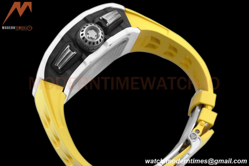 Richard Mille - RM11-03 Le Mans Classic Flyback Chrono Wht-Cer/Ru Yelw/Ske KVF V5 A7750