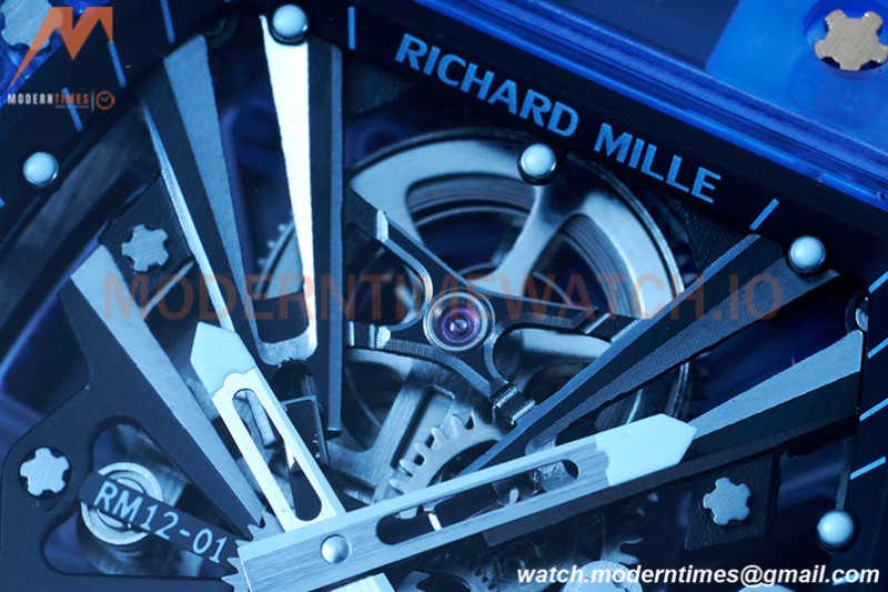 Richard Mille - RM012-01 Tourbillon Blue Sapphire FC/RU Transparent Skeleton RMF Tourb