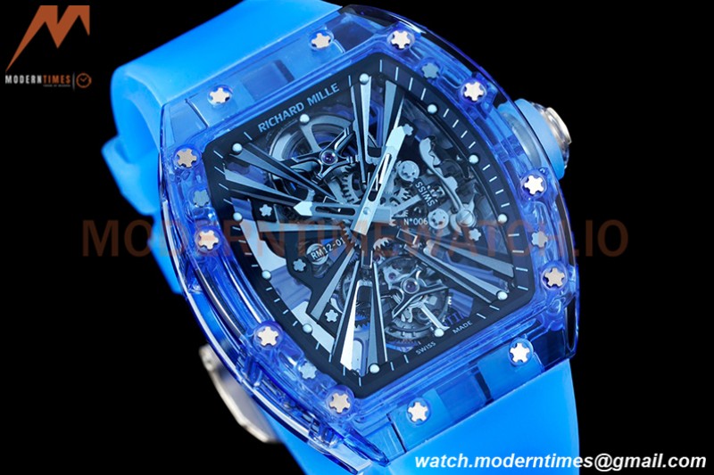 Richard Mille - RM012-01 Tourbillon Blue Sapphire FC/RU Blue Skeleton RMF Tourb